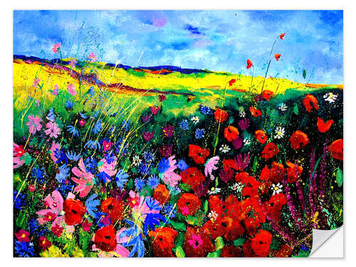 Wall sticker Wild flower field