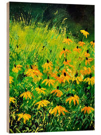 Tableau en bois Rudbeckia