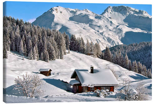 Canvas print Winter landscape, Switzerland