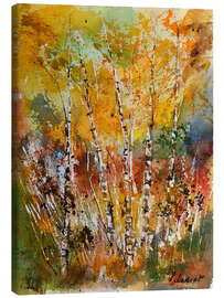 Canvas print little forest of birch trees