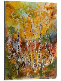 Magnettafel Kleiner Wald mit Birken