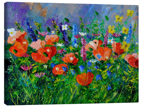 Canvas print Poppies in the garden