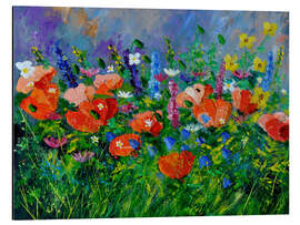 Magnettafel Mohnblumen im Garten