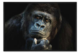 Gerahmter Kunstdruck ich denke . . .