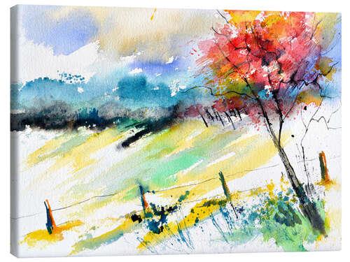 Leinwandbild Aquarelllandschaft