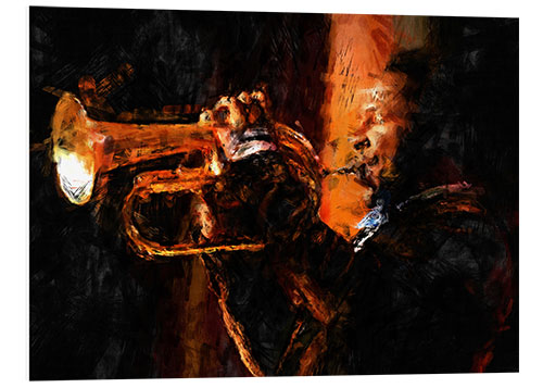 Hartschaumbild jazzmusiker