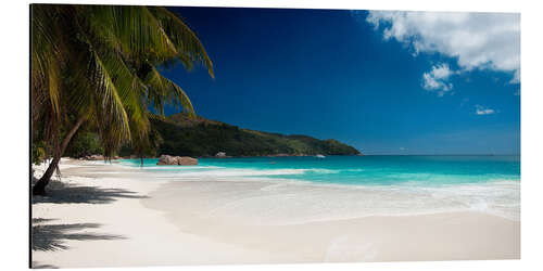 Aluminium print Anse Lazio Seychelles beach 1