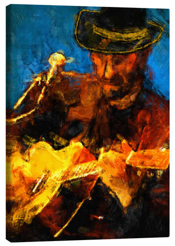 Canvas print Play the blues