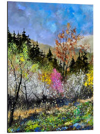 Aluminium print Spring forest