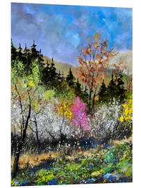 Foam board print Spring forest