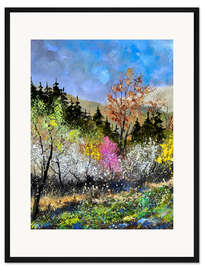 Gerahmter Kunstdruck Frühlingswald