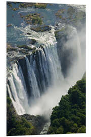 Hartschaumbild Zambezi River und Victoria Falls