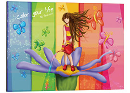 Tableau en aluminium Color your life