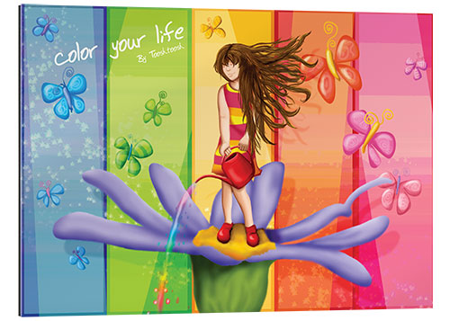 Cuadro de plexi-alu Color your life