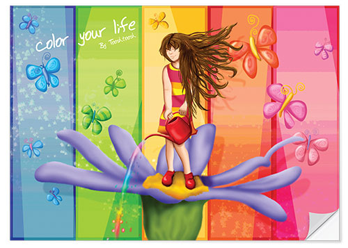 Vinilo para la pared Color your life