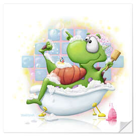 Wall sticker Dragon in the Bath