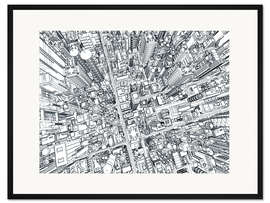 Gerahmter Kunstdruck megapolis #2