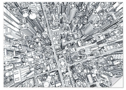 Wandsticker megapolis #2