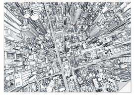 Wandsticker megapolis #2