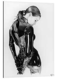 Magnettafel Erotische Zeichnung - Lack Dessous I