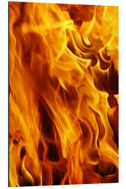 Magnettafel Loderndes Feuer