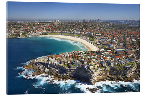 Acrylic print Aerial view of Bondi Beach