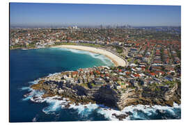 Aluminiumsbilde Aerial view of Bondi Beach