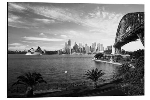 Aluminium print View over Sydney's landmark