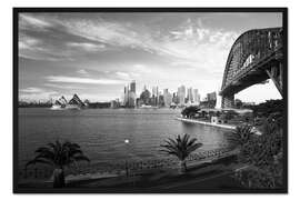 Gerahmter Kunstdruck Blick über Sydney's Wahrzeichen