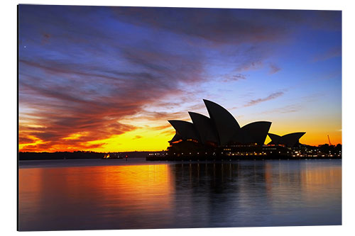 Alumiinitaulu Sydney Opera House in the evening light