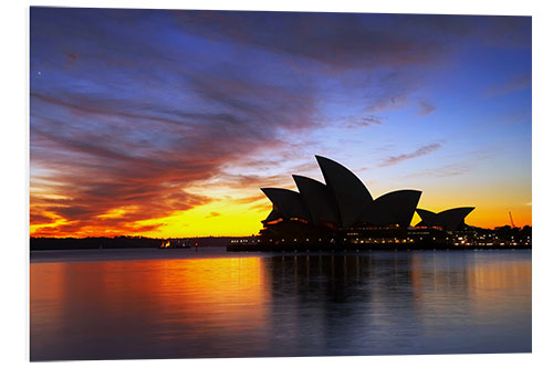 Stampa su PVC Sydney Opera House alla luce della sera