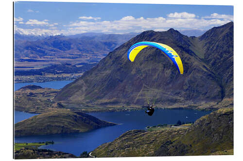 Gallery print Paraglider over mountain landscape