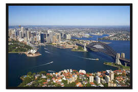 Gerahmter Kunstdruck Sydney Skyline 