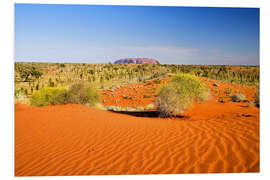 Tableau en PVC Outback et Uluru à l'horizon