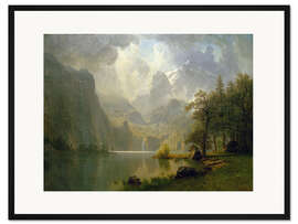 Gerahmter Kunstdruck In den Bergen