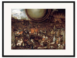 Gerahmter Kunstdruck Die Hölle, 1500