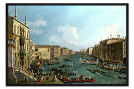 Gerahmter Kunstdruck Regatta auf dem Canale Grande