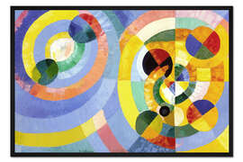 Gerahmter Kunstdruck Kreisformen