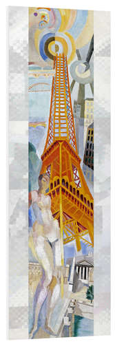 Foam board print The woman and the tower