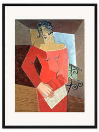 Gerahmter Kunstdruck Die Sängerin