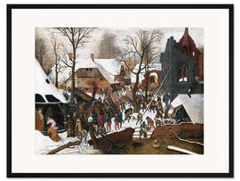 Gerahmter Kunstdruck Anbetung der heiligen drei Könige