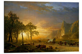 Magnettafel Siedler durchqueren die Prärie