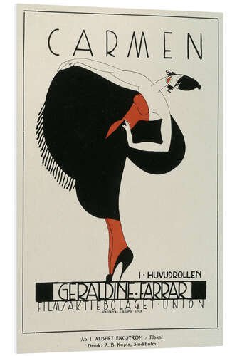 PVC print CARMEN - Geraldine Farrar