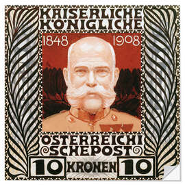 Selvklebende plakat The Austrian emperor Franz Joseph