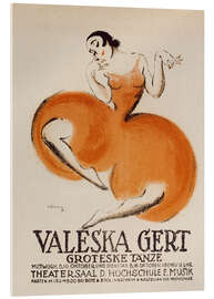 Akrylbilde Valeska Gert theater