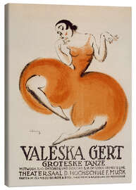 Canvas print Valeska Gert theater