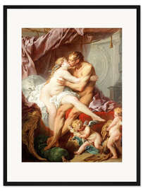 Gerahmter Kunstdruck Herkules und Omphale