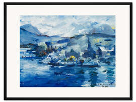 Gerahmter Kunstdruck Luzerner See am Nachmittag