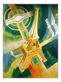 Wall print  Eiffel Tower, 1928 - Robert Delaunay