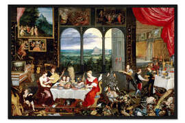 Gerahmter Kunstdruck Allegorie der Sinne